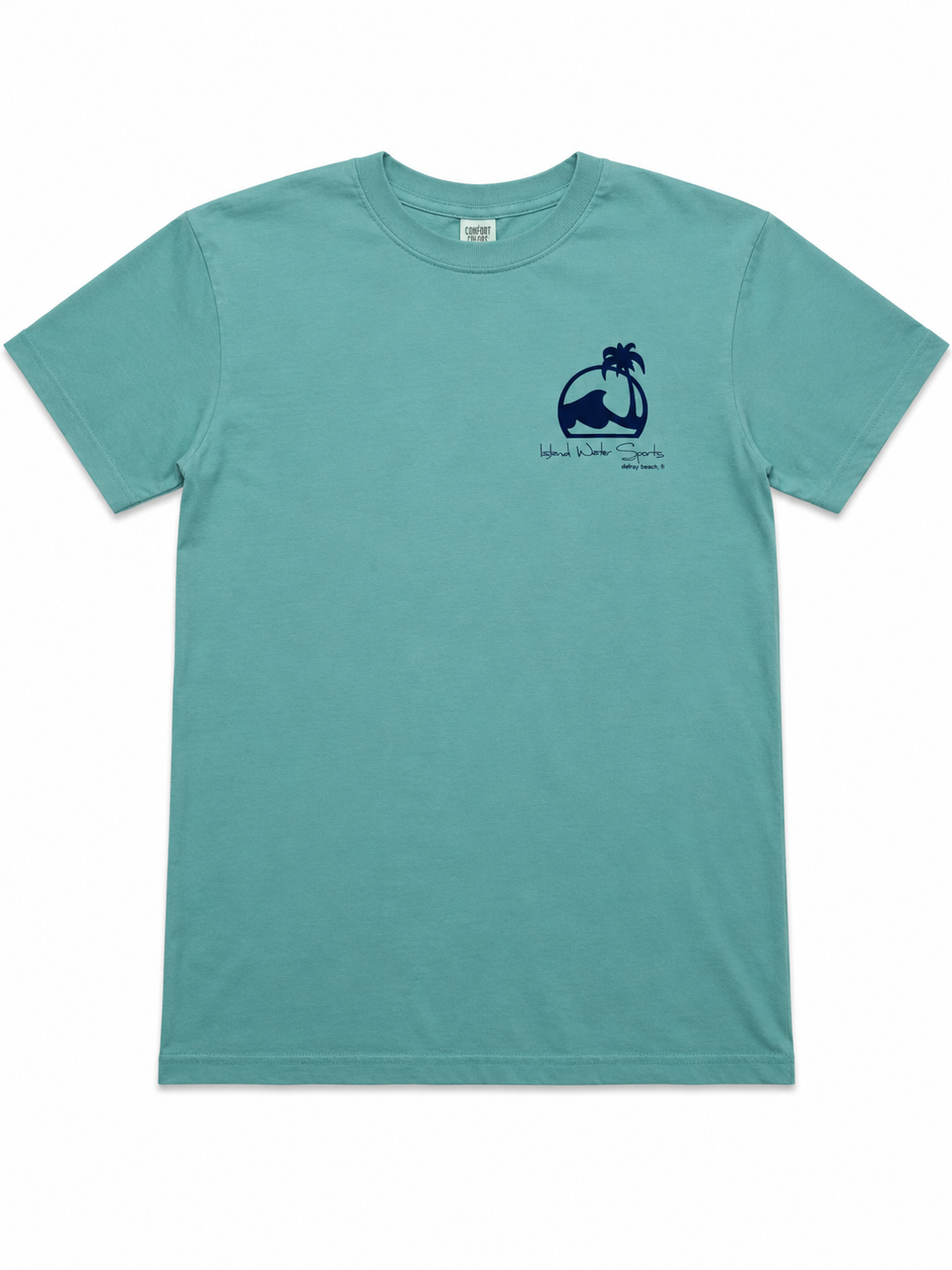 IWS Script Garment Dye SS Shirt Delray-Seafoam M