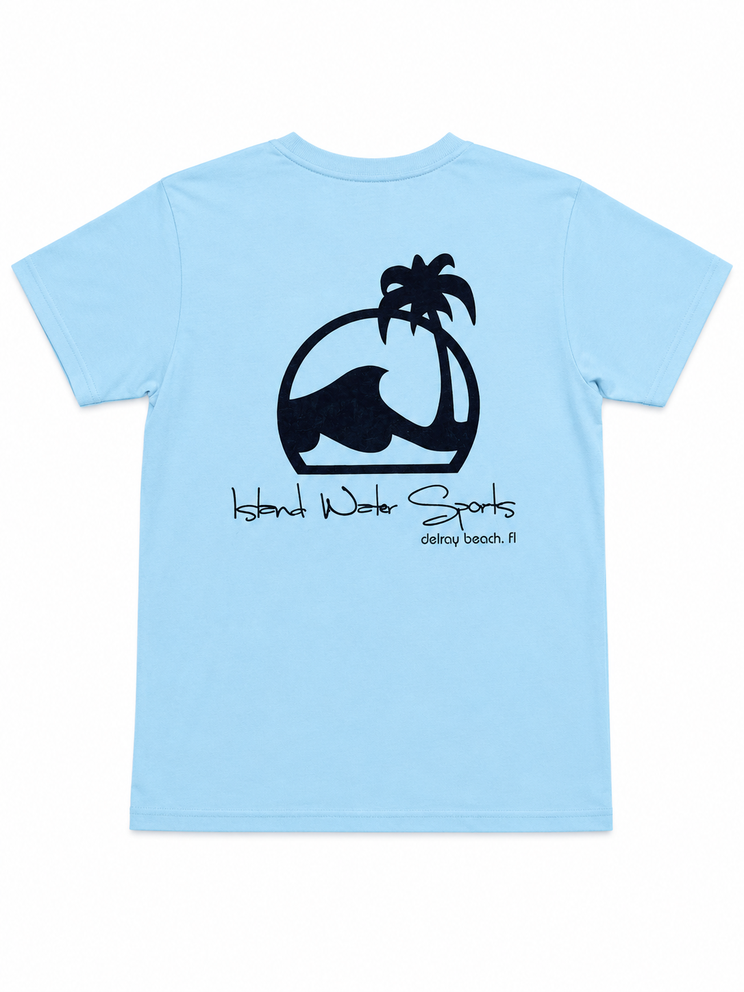 IWS Script Garment Dye SS Shirt DELRAY-Sky Blue L