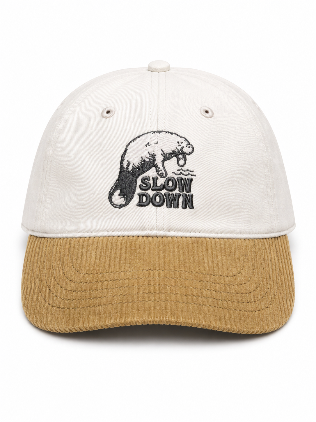 IWS Slow Down Manatee Dad Hat Stone-Cord OS