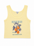 IWS The Grove Cropped Ribbed Tank  Delray-Lemon L