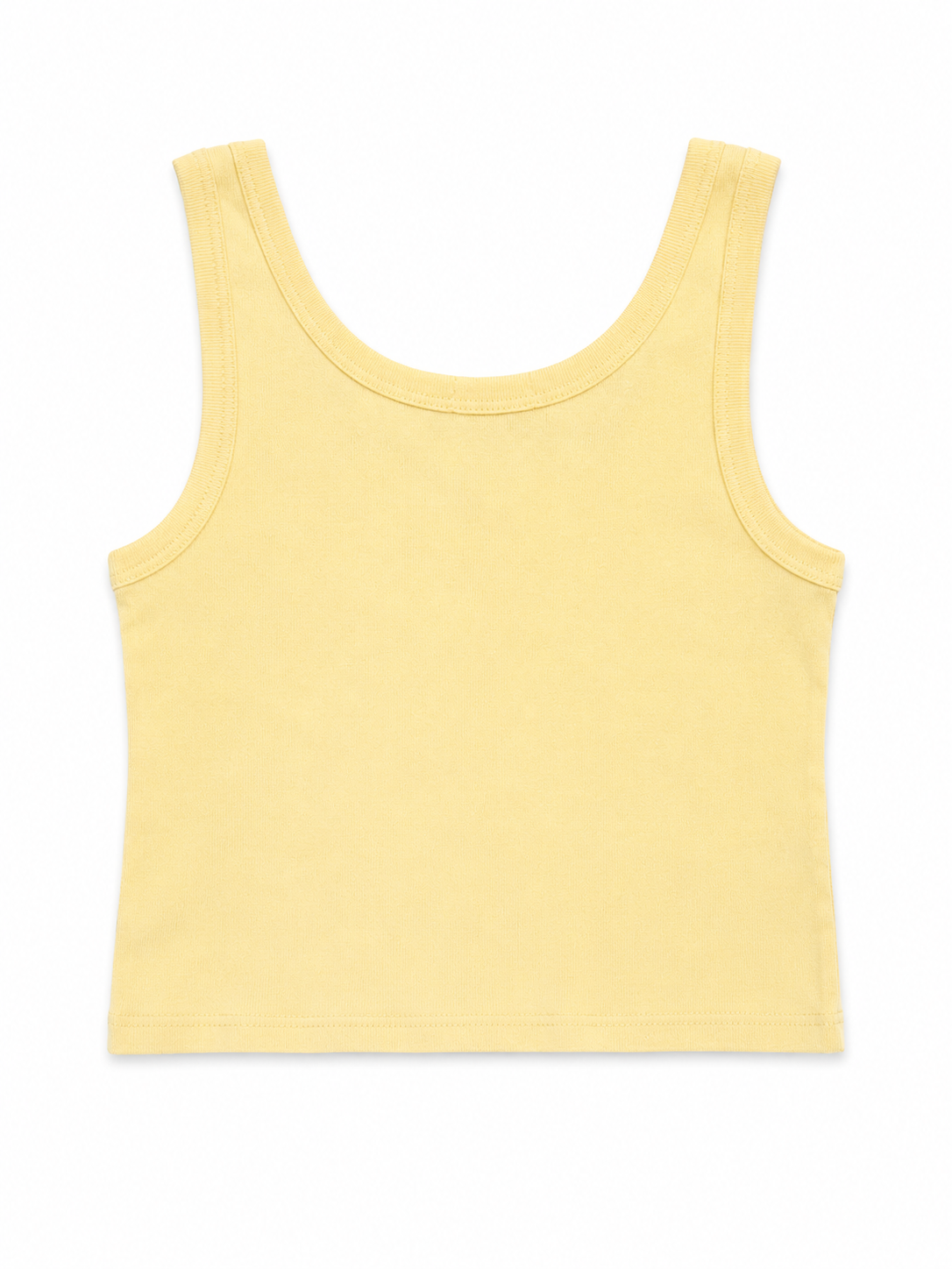 IWS The Grove Cropped Ribbed Tank  Delray-Lemon M