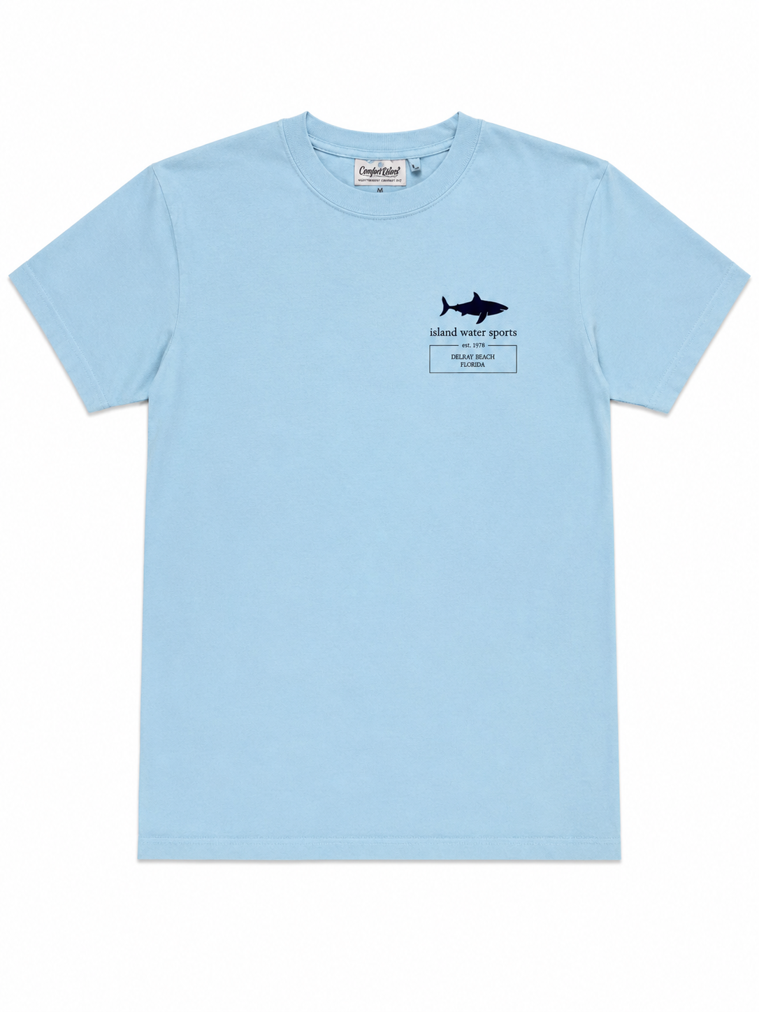 IWS Vintage Shark SS Tee Delray-SkyBlue M