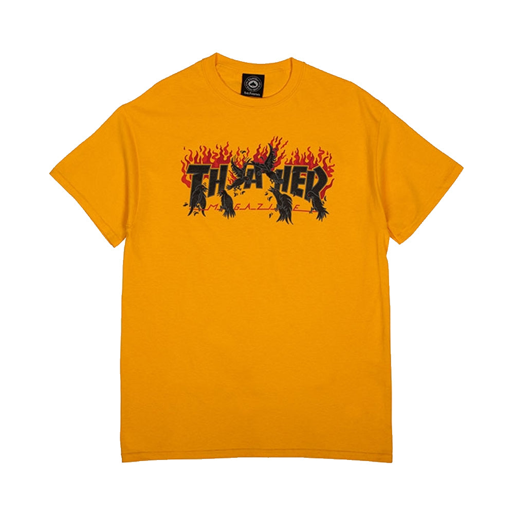 Thrasher Crows S/S Tee Gold S