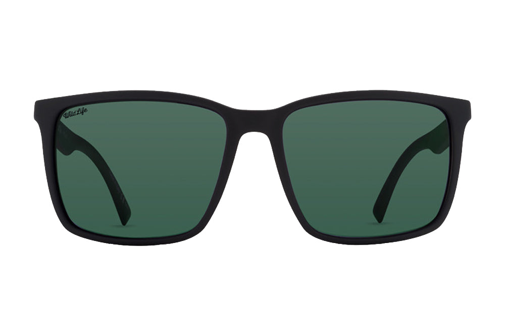 Von Zipper Lesmore Polarized Sunglasses Black Satin WildVintageGrey PSV