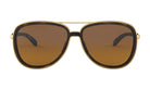 Oakley Split Time Polarized Sunglasses Brown Tort Brown Gradient Aviator
