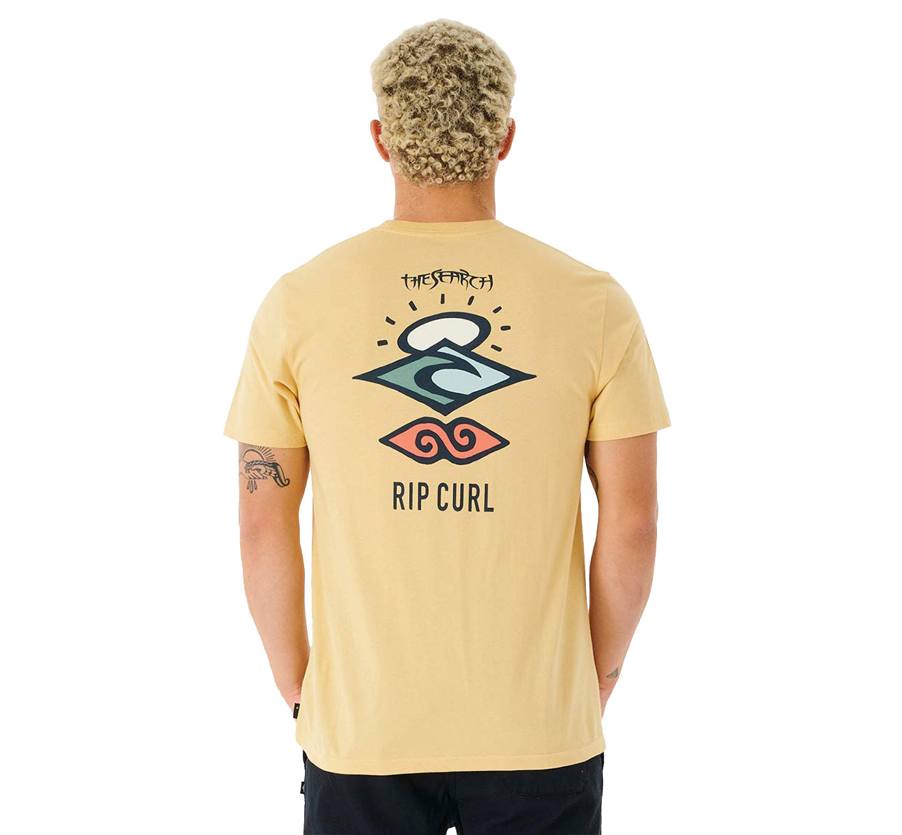 Rip Curl Search Icon SS Tee Washed Yellow XL