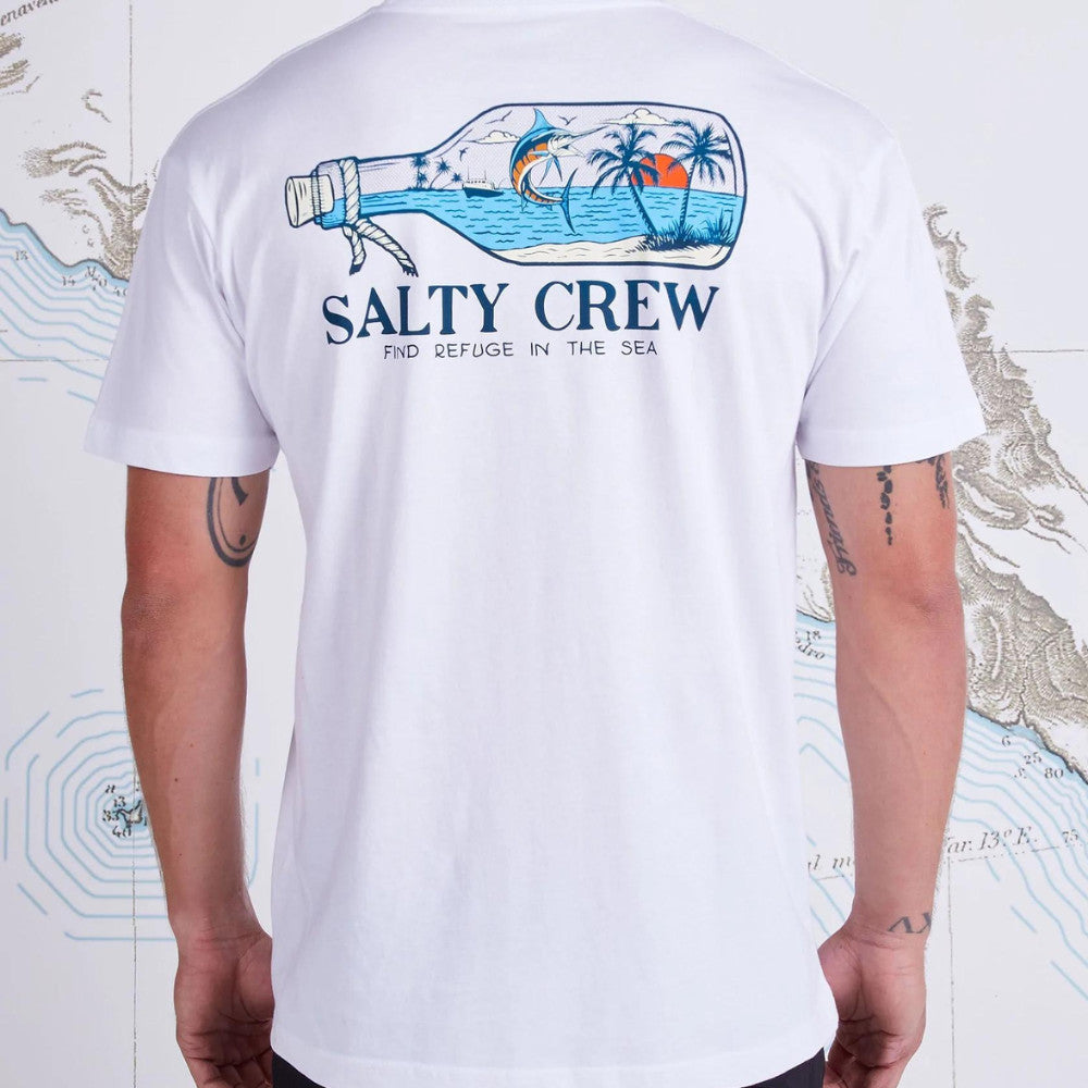 Salty Crew Message Premium SS Tee White XL