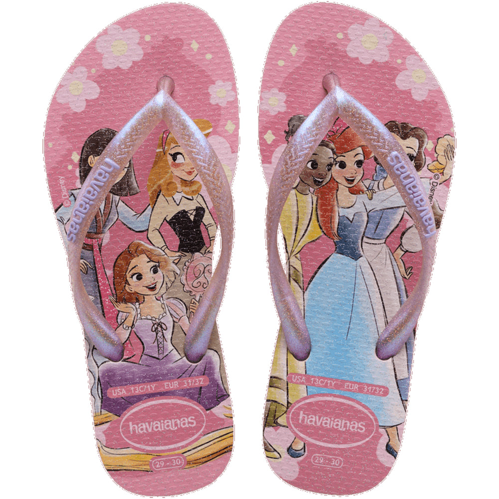 Havaianas Kids Slim Princess Girls Sandal 4996-Peony Rose 2 Y