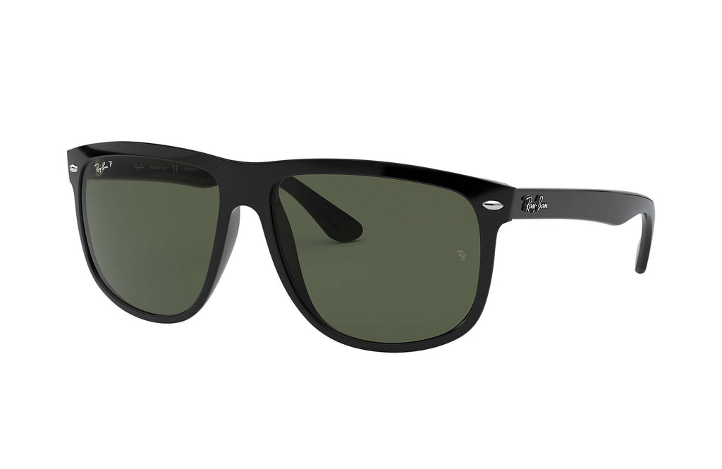 Ray Ban Boyfriend Polarized Sunglasses Black Green Oversized