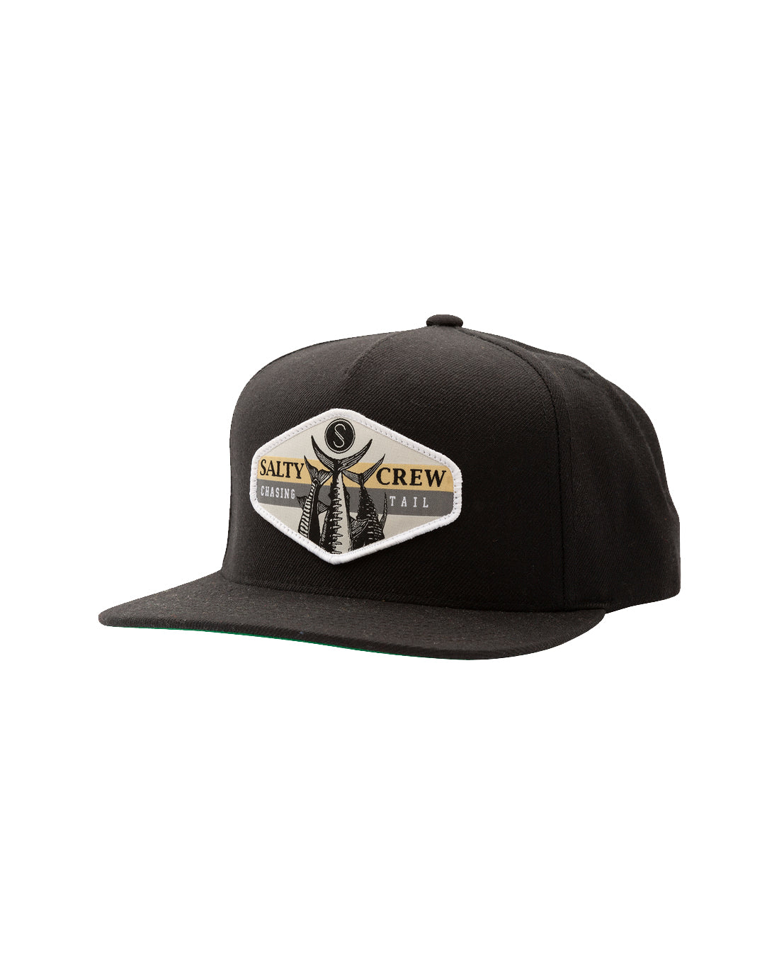Salty Crew High Tail 5 Panel Hat Black One Size