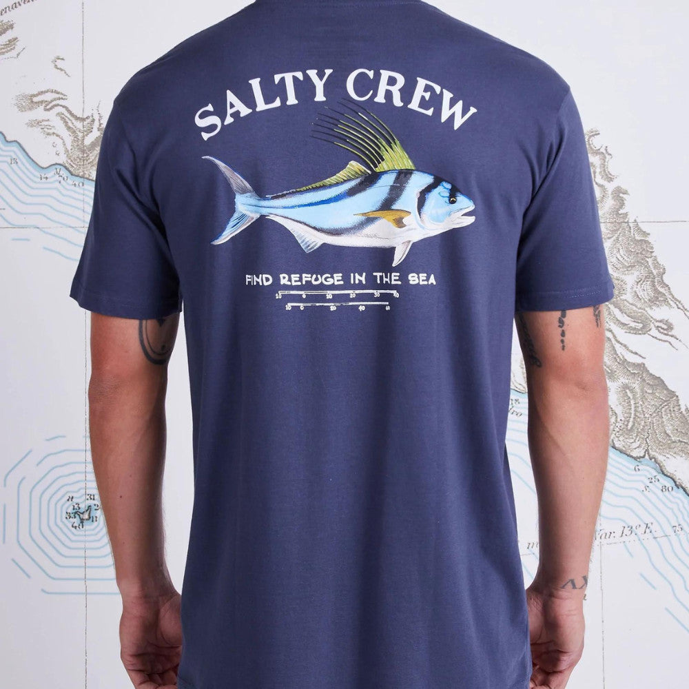Salty Crew Rooster Premium SS Tee HarborBlue S