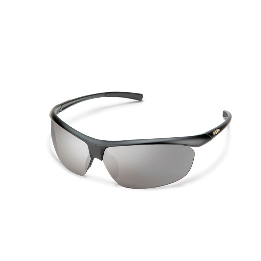 SunCloud Zephyr Polarized Sunglasses MatteBlack SilverMirror