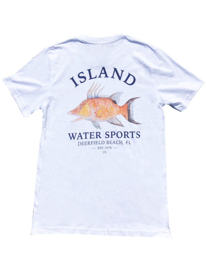 Island Water Sports Hogfish SS Tee White XXXL