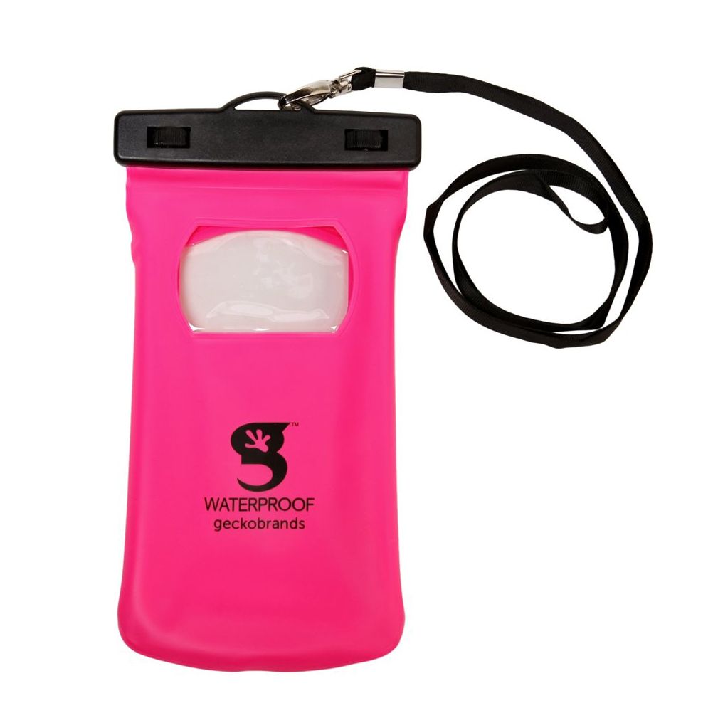 Gecko Floating Waterproof Dry Bag for iPhone Pink