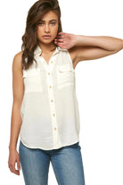 O'neill Anada Woven Top WWH-White M