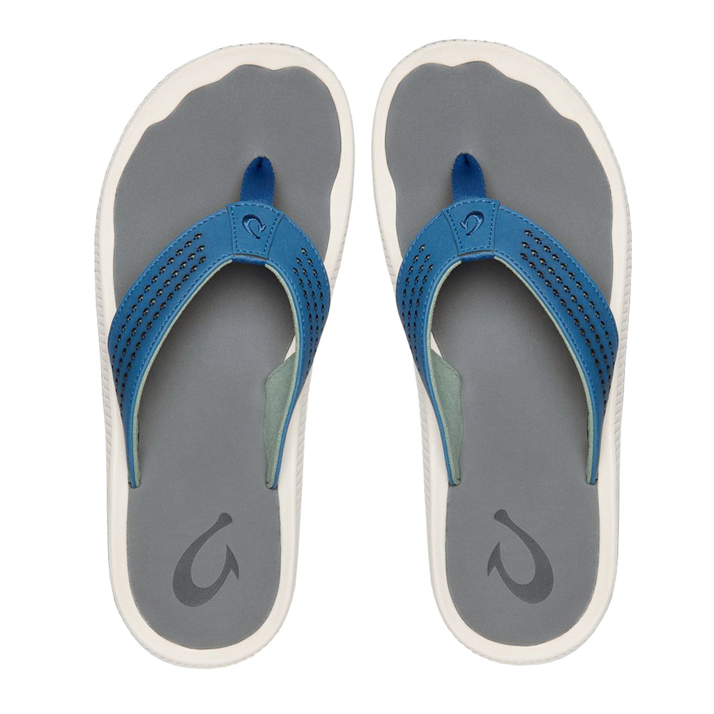 Olukai Ulele Mens Sandal 7S26-Slate Blue-Charcoal 8