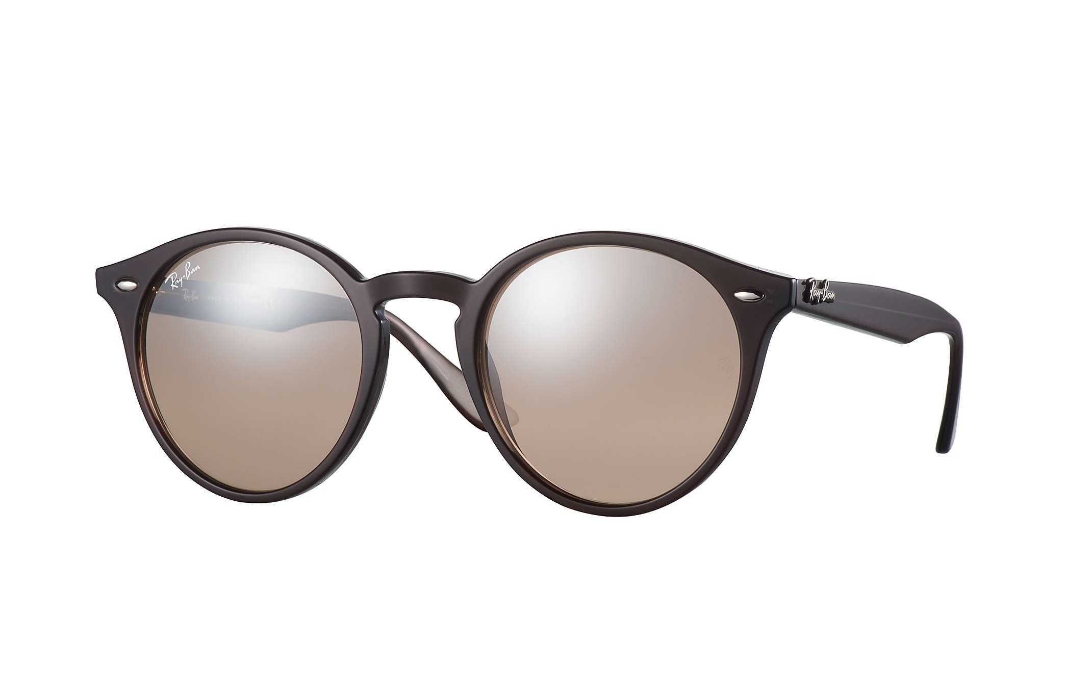Ray Ban Opal Sunglasses Brown BrownMirrorSilver Round