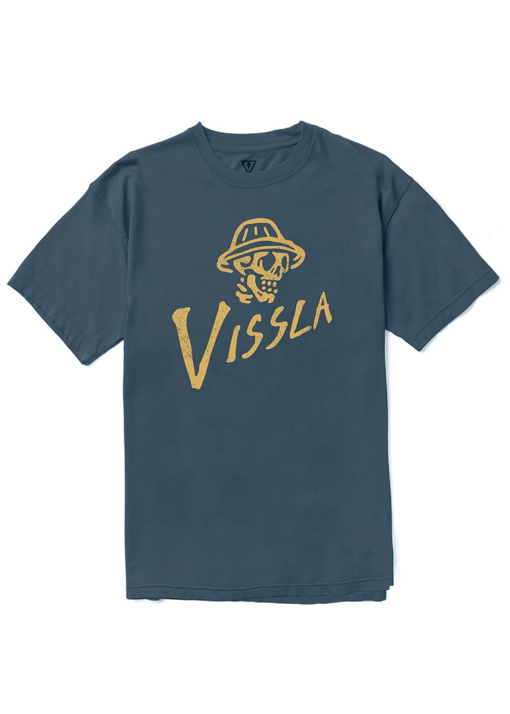 Vissla Brain Bucket Kids Tee LTN-Light Navy 4/S