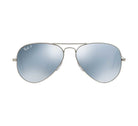 Ray Ban Aviator Large Metal Sunglasses MatteSilver DarkGreyMirror Aviator