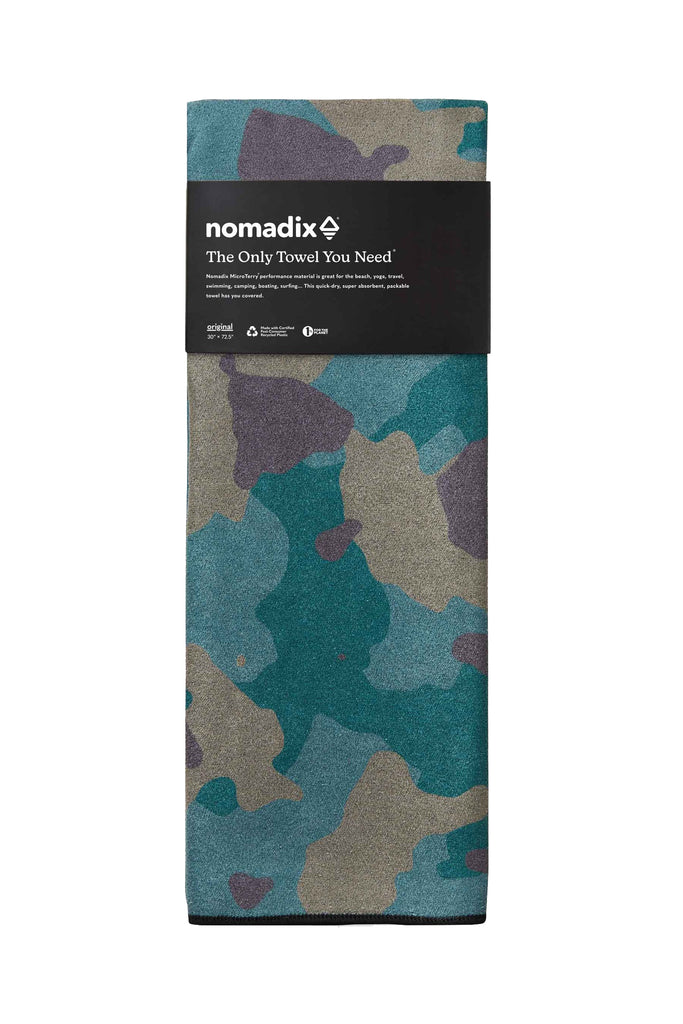 Nomadix Beach Towel CamoGreen 30x72.5