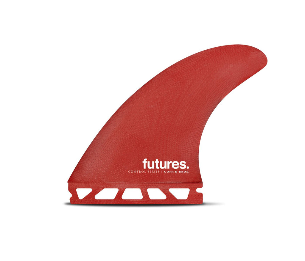 Future Fins Coffin Bros Control Series Thruster Fin Set Red-Black M