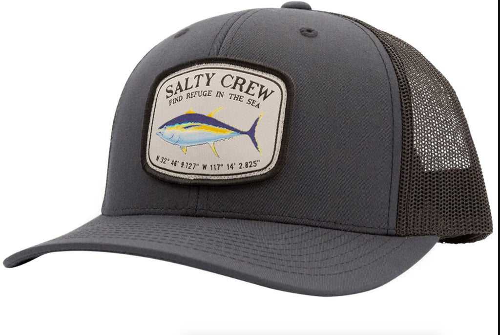 Salty Crew Pacific Retro Trucker Hat Charcoal/Black OS