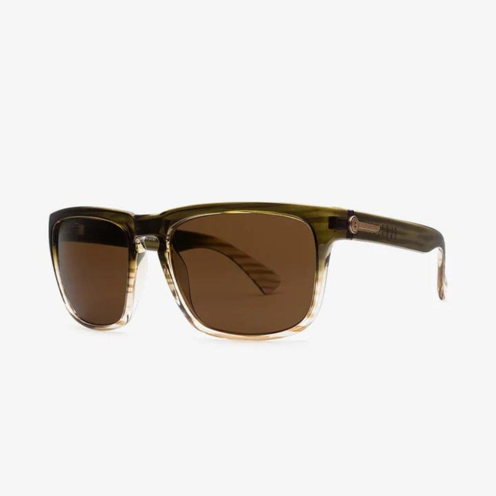 Electric Knoxville Polarized Sunglasses RedWood Bronze Square