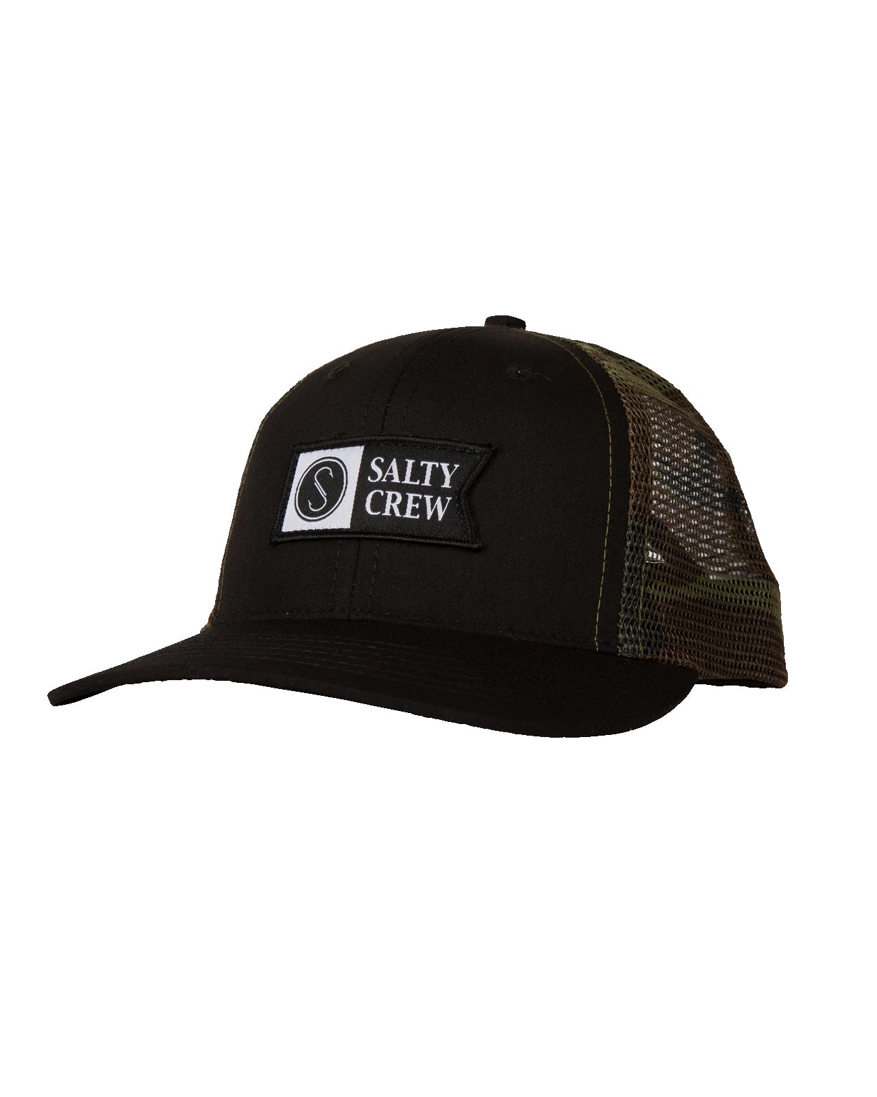 Salty Crew Pinnacle  Boys Retro Trucker Hat Charcoal/Black One size