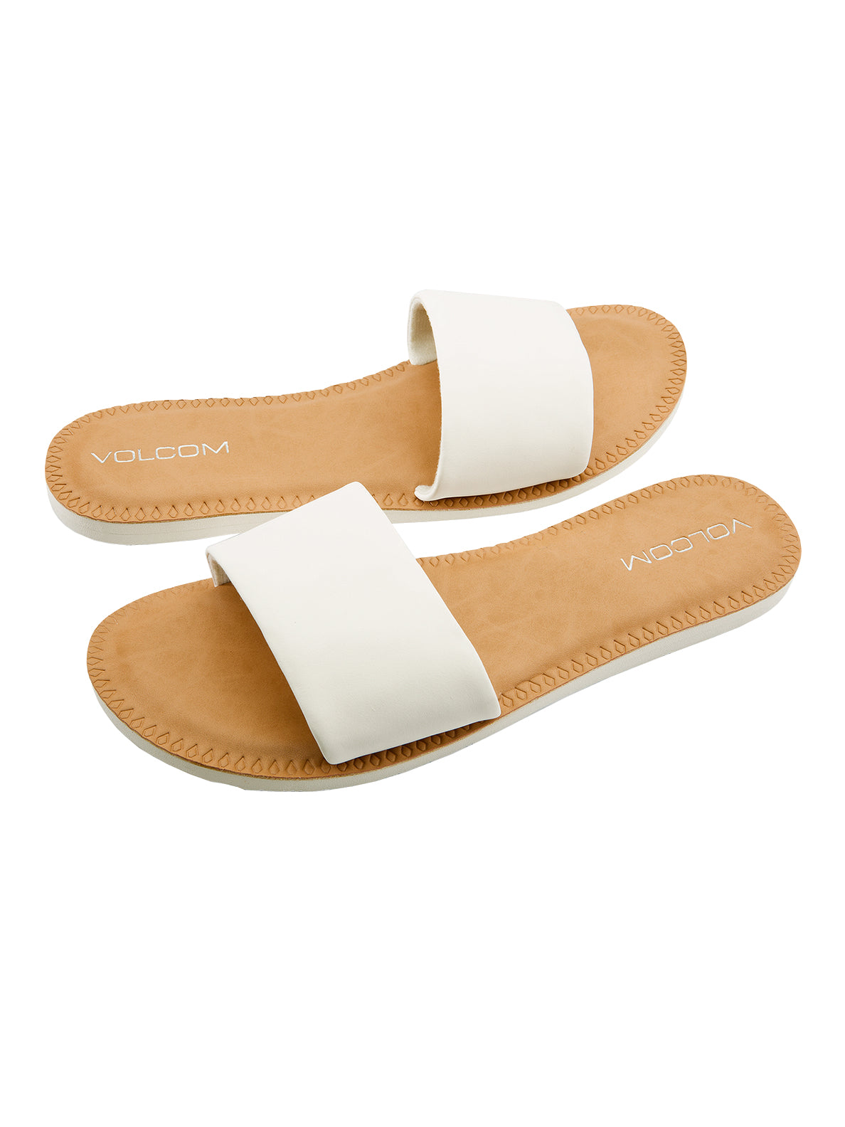 Volcom Simple Slide Womens Sandal WHT23-White 8