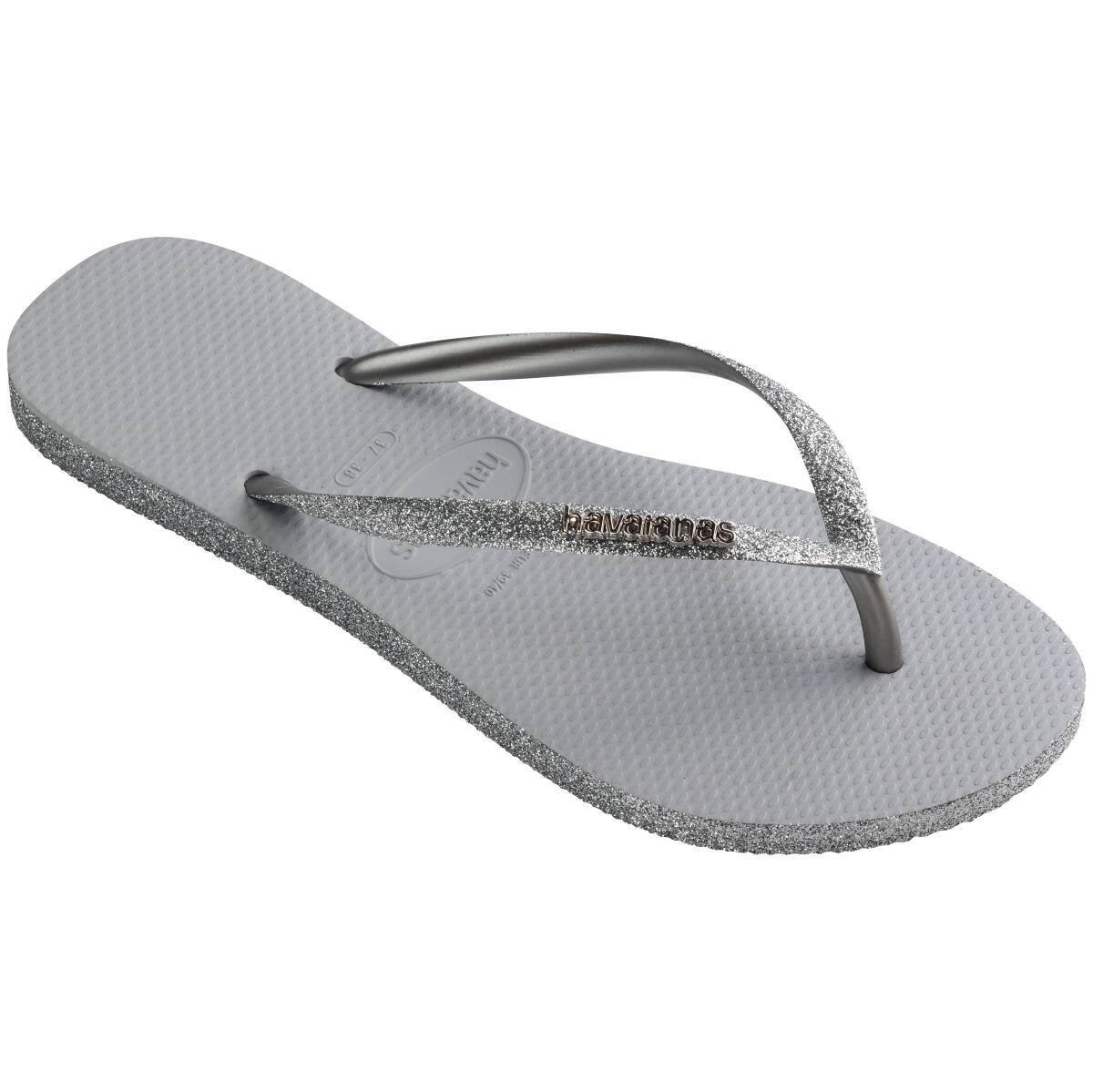 Havaianas Slim Sparkle 2 Womens Sandal 3498-Ice Grey 9