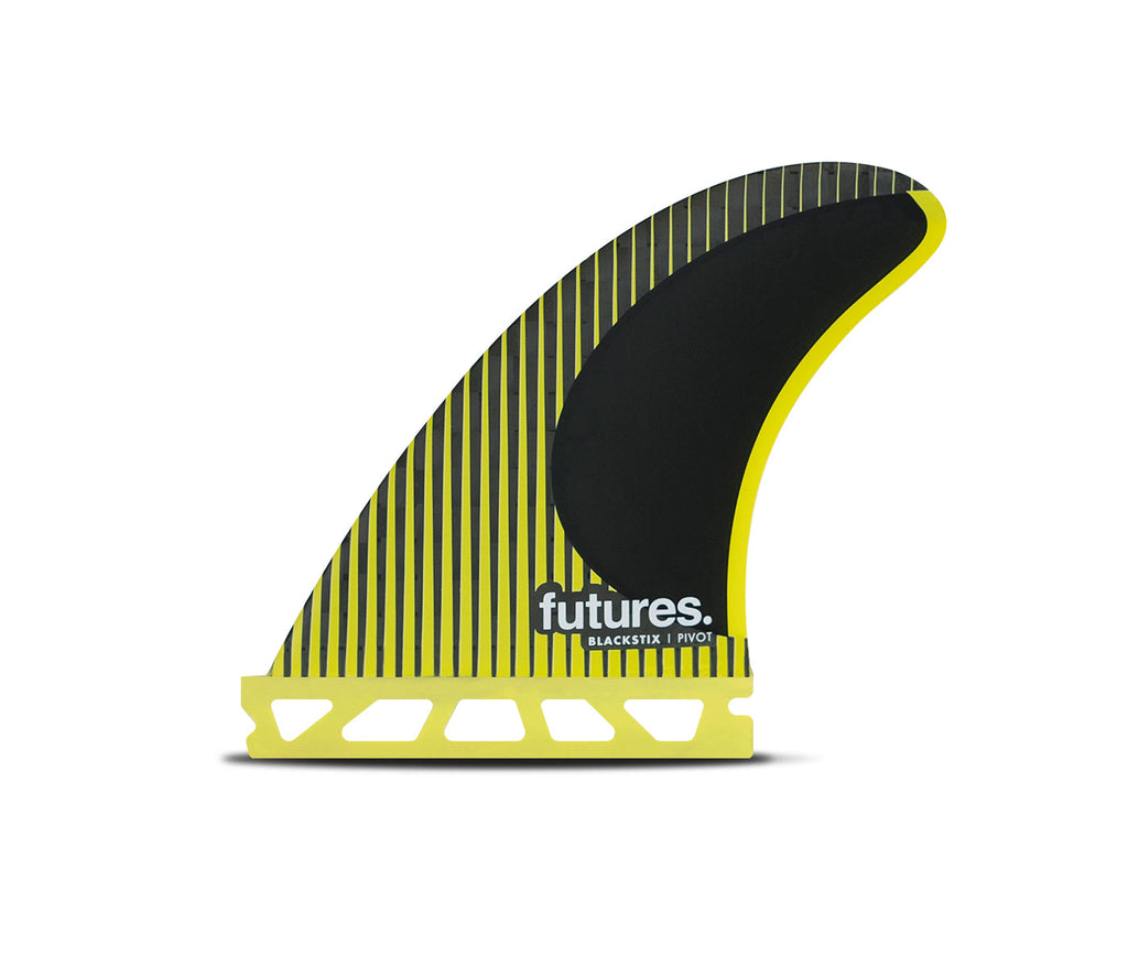 Futures Fins P8 Blackstix Thruster Fin Set Yellow L