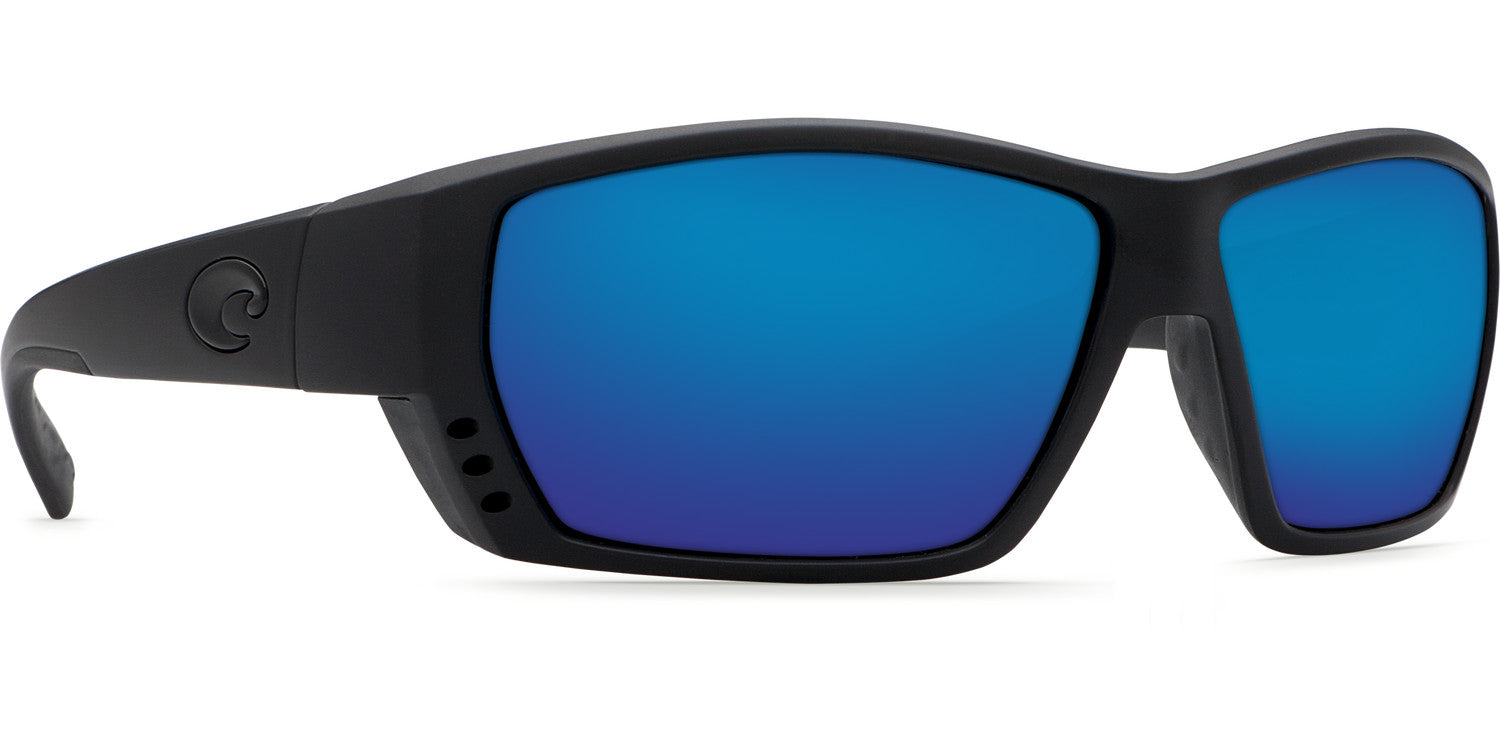 Costa Del Mar Tuna Alley Sunglasses Blackout Blue Mirror 580G