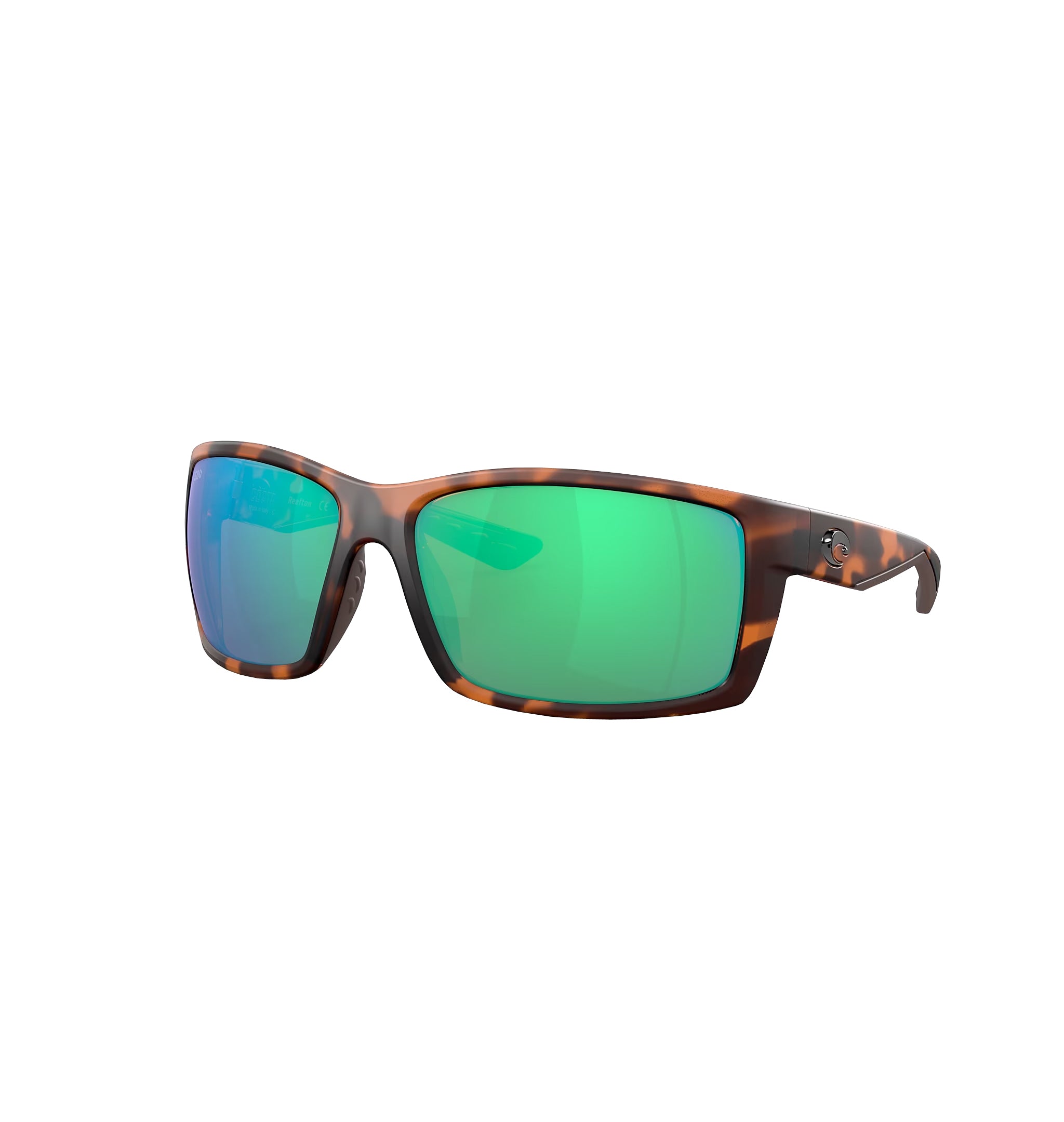 Costa Del Mar Reefton Polarized Sunglasses MatteRetroTort GreenMirror 580P
