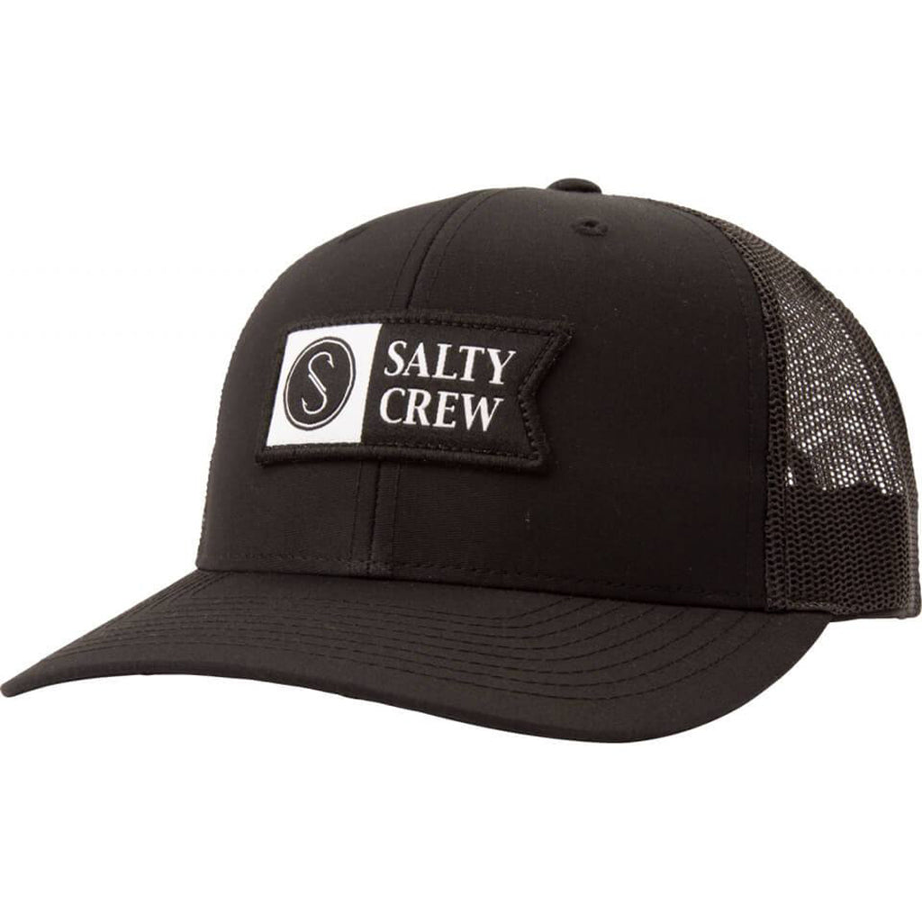 Salty Crew Pinnacle 2 Retro Trucker Hat Black One SIze