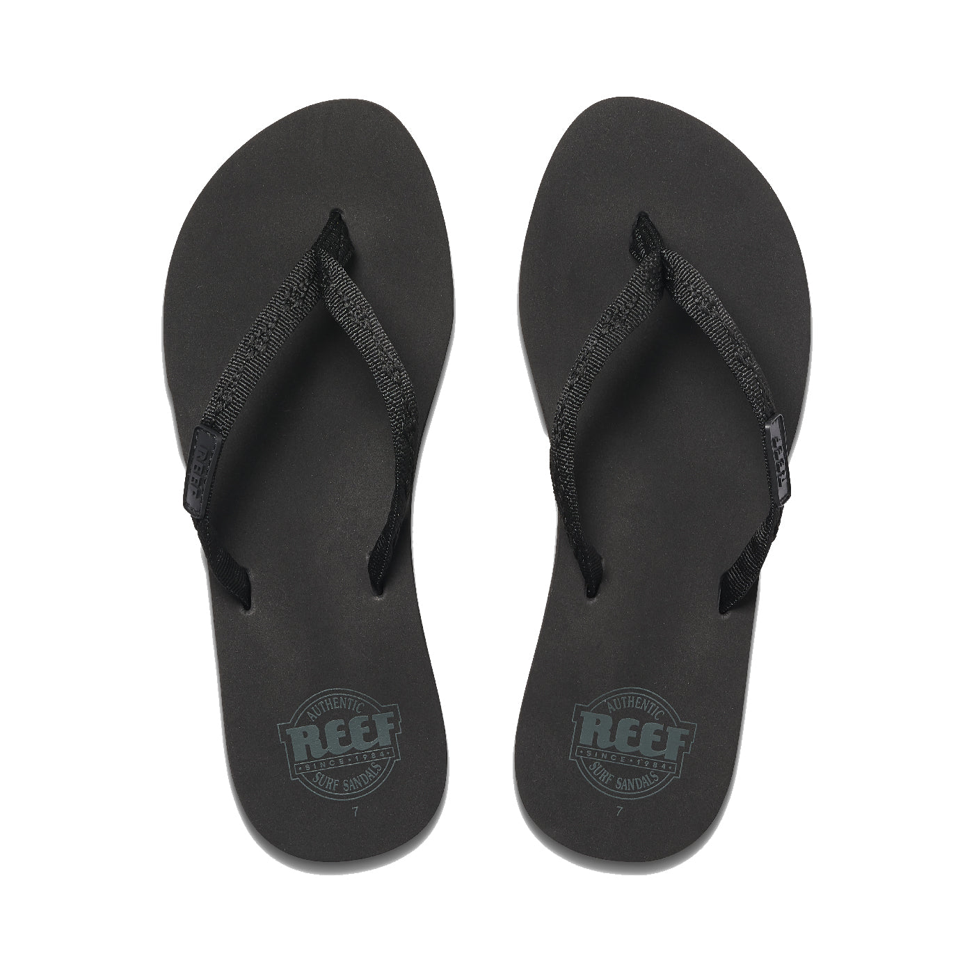 Reef Ginger Womens Sandals BK2-Black-Black 10