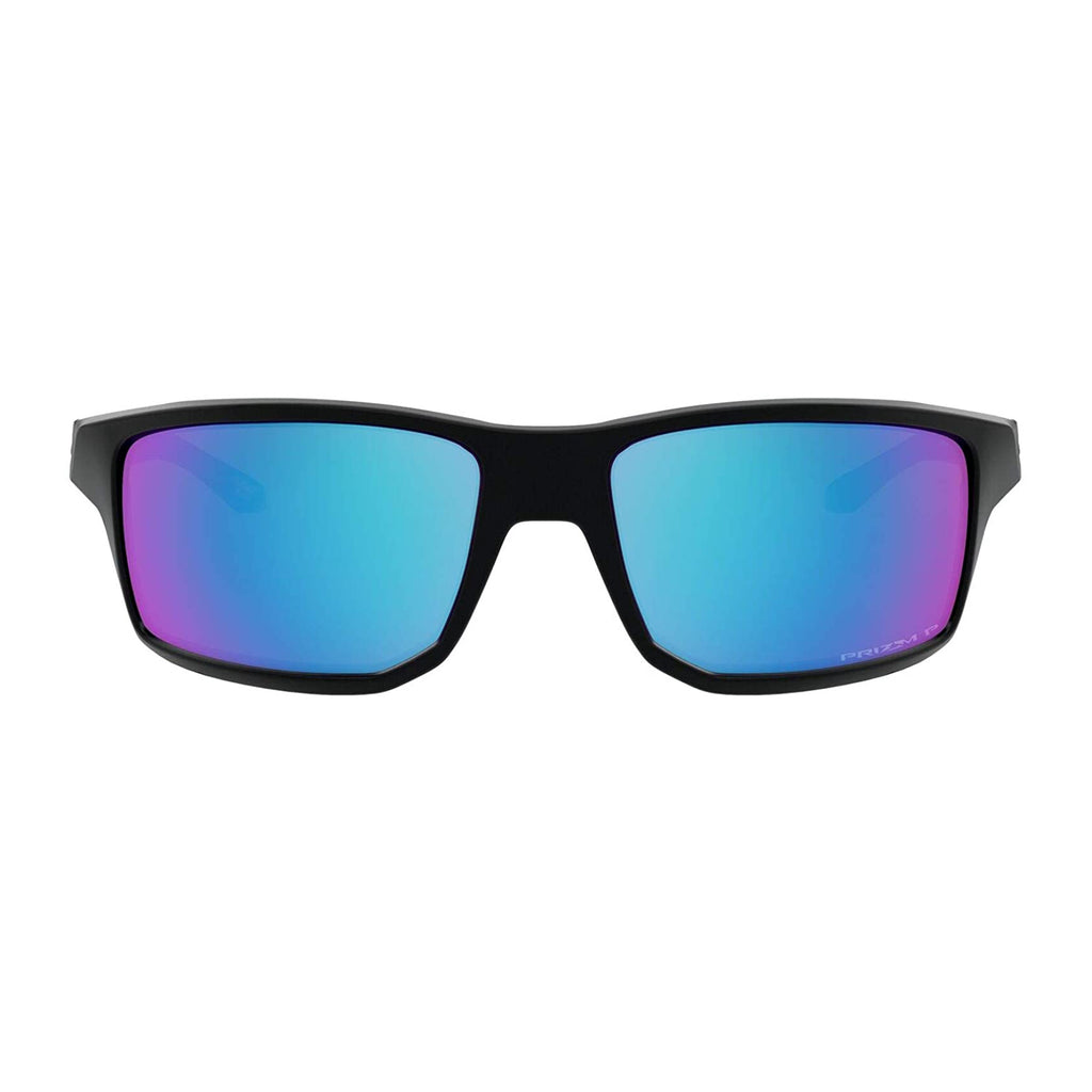 Oakley Gibston Polarized Sunglasses  MatteBlack Prizm Sapphire Square