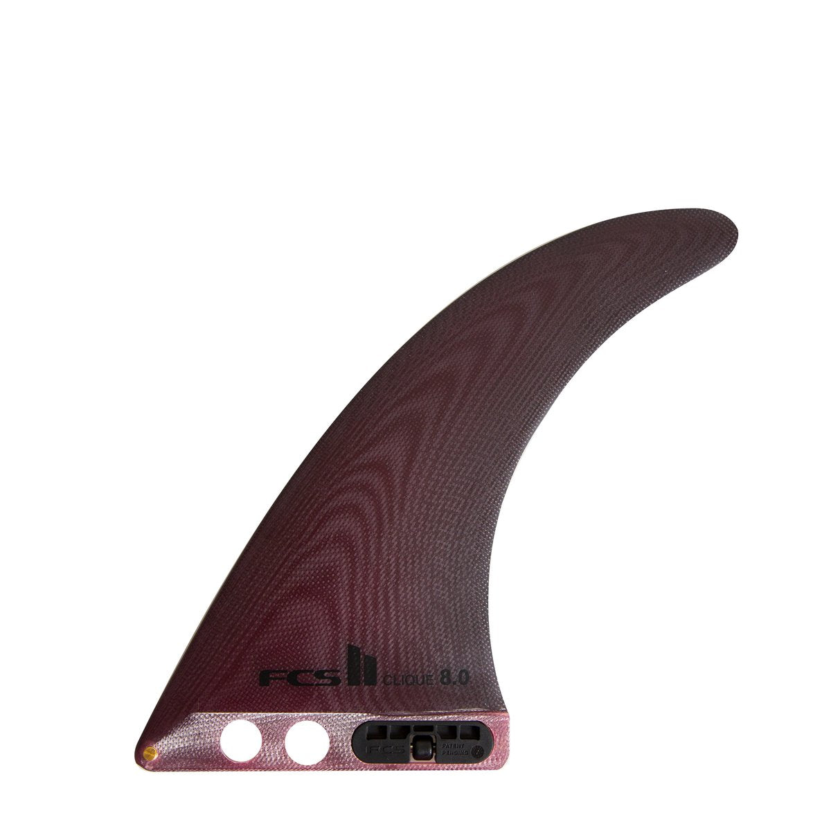 FCS 2 Clique PG Longboard Fin Dust Red 8in
