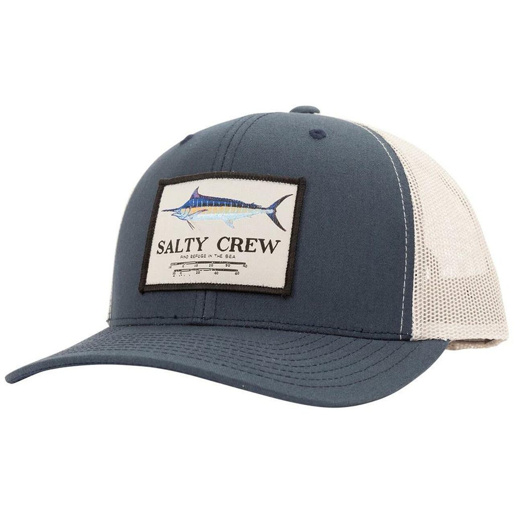 Salty Crew Marlin Mount Trucker Hat Navy/Silver OS