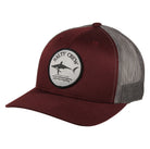 Salty Crew Bruce Retro Trucker Hat Burgundy/Grey OS