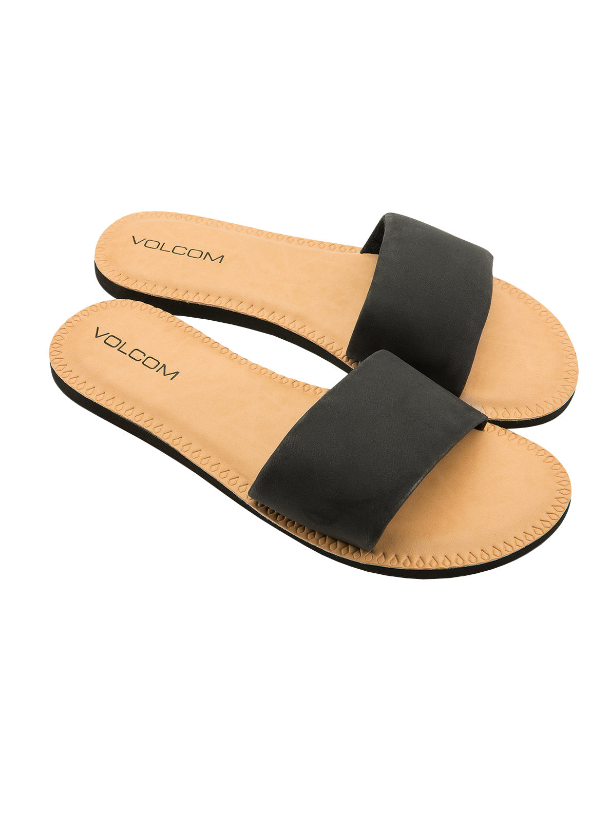 Volcom Simple Slide Womens Sandal BLK23-Black 11