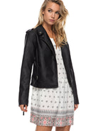 Roxy Midnight Ride Faux Leather Jacket