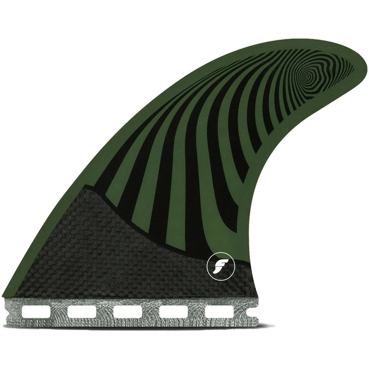Futures Fins Pyzel Honeycomb-Carbon Thruster Fin Set Green-Red M.