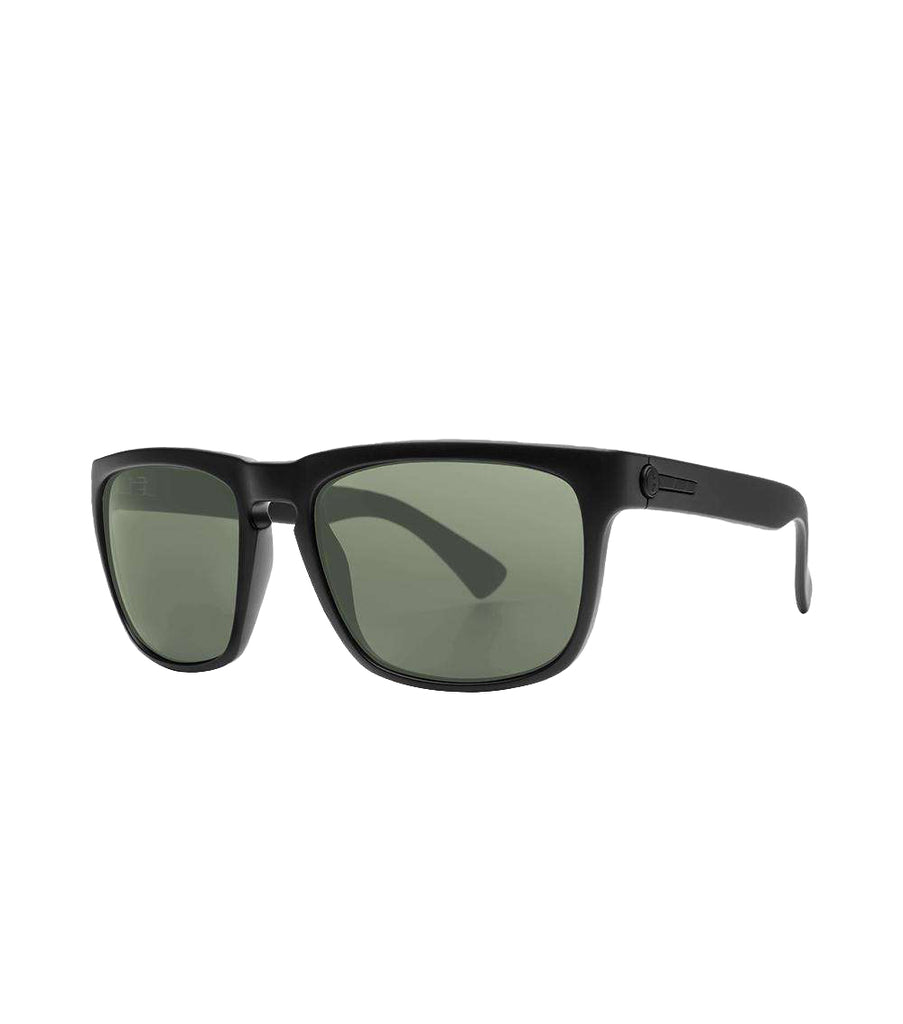 Electric Knoxville Polarized Sunglasses Matte-Black Ohm-Grey Square