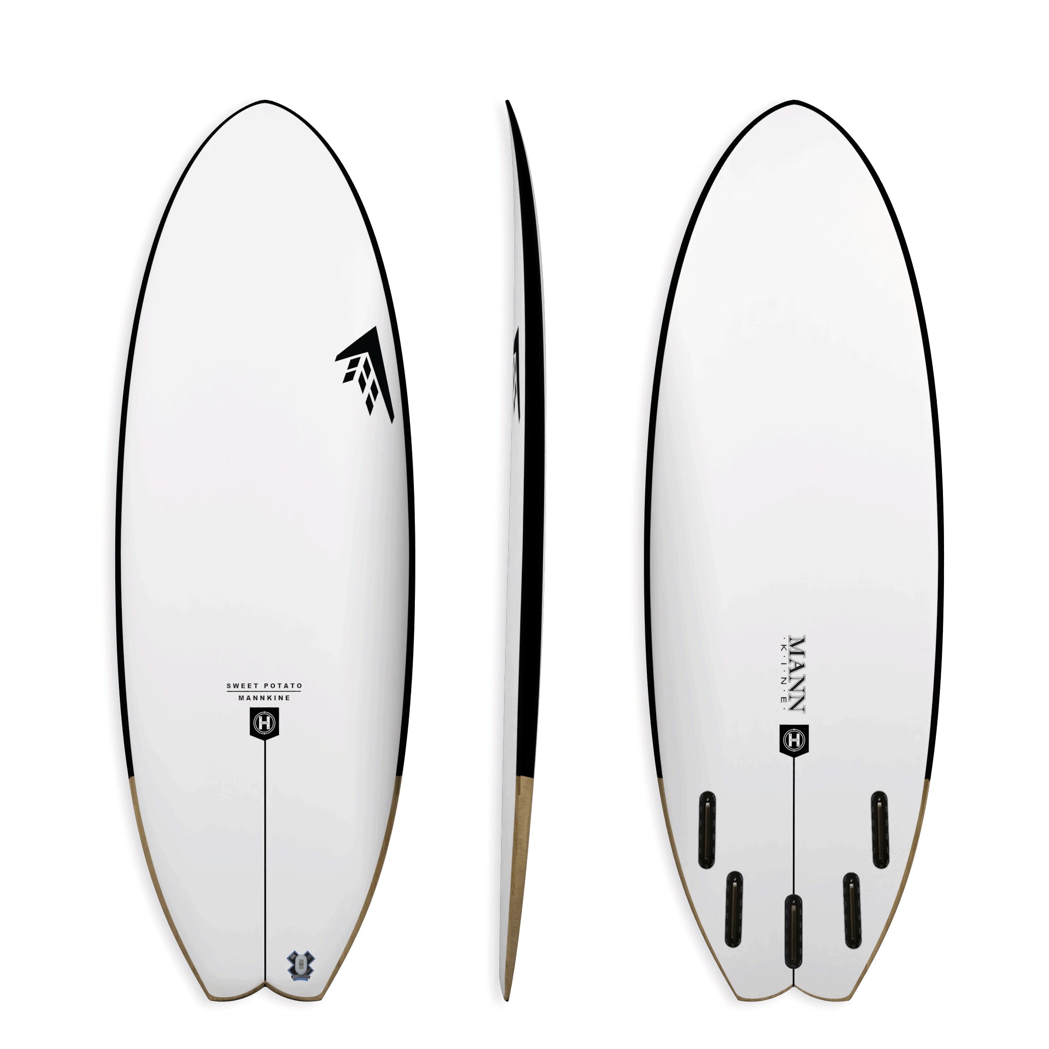 Firewire Surfboards Sweet Potato WHT 5ft2in FCS2