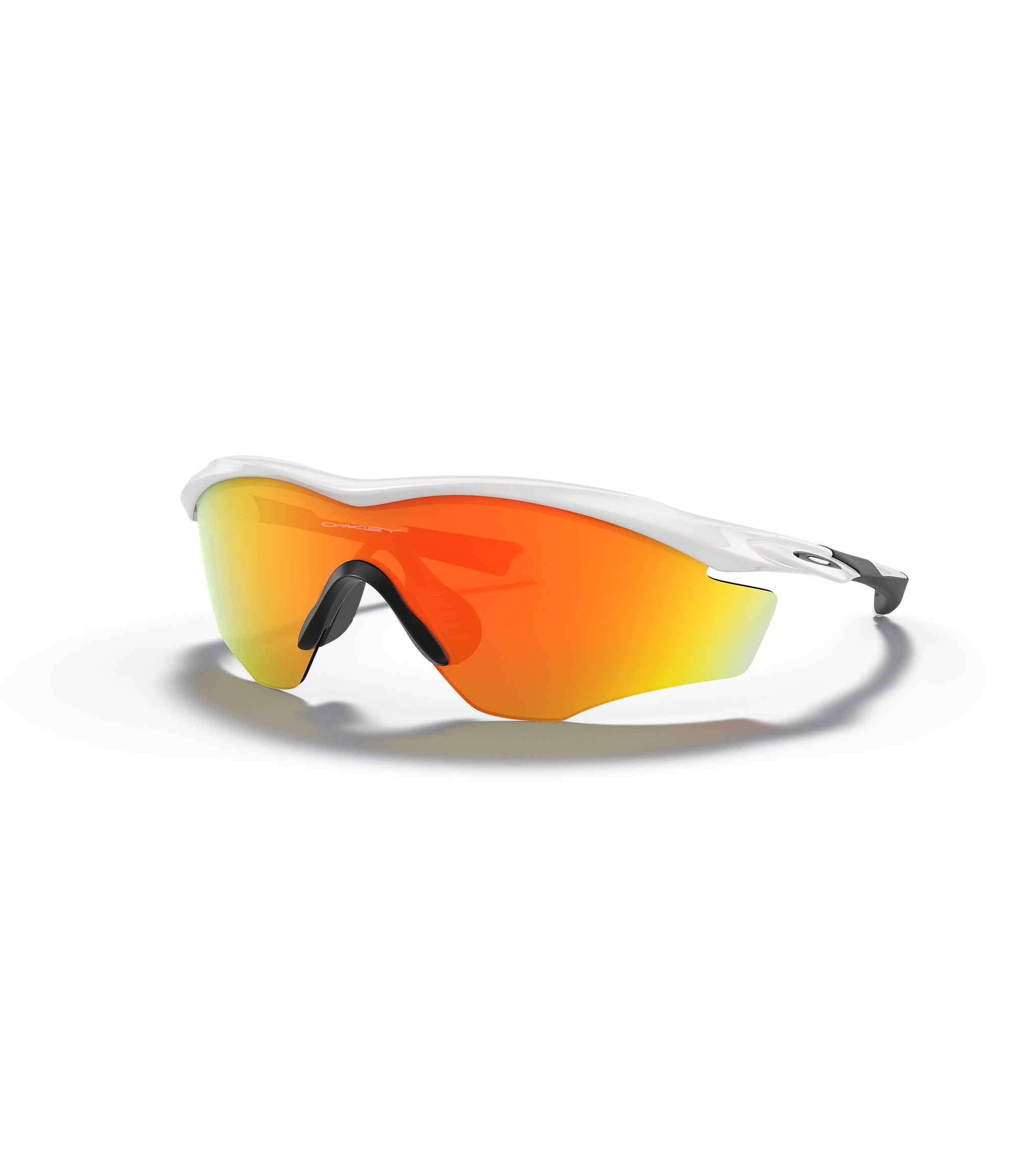 Oakley M2 XL Sunglasses PolishedWhite Fire Iridium Wrap