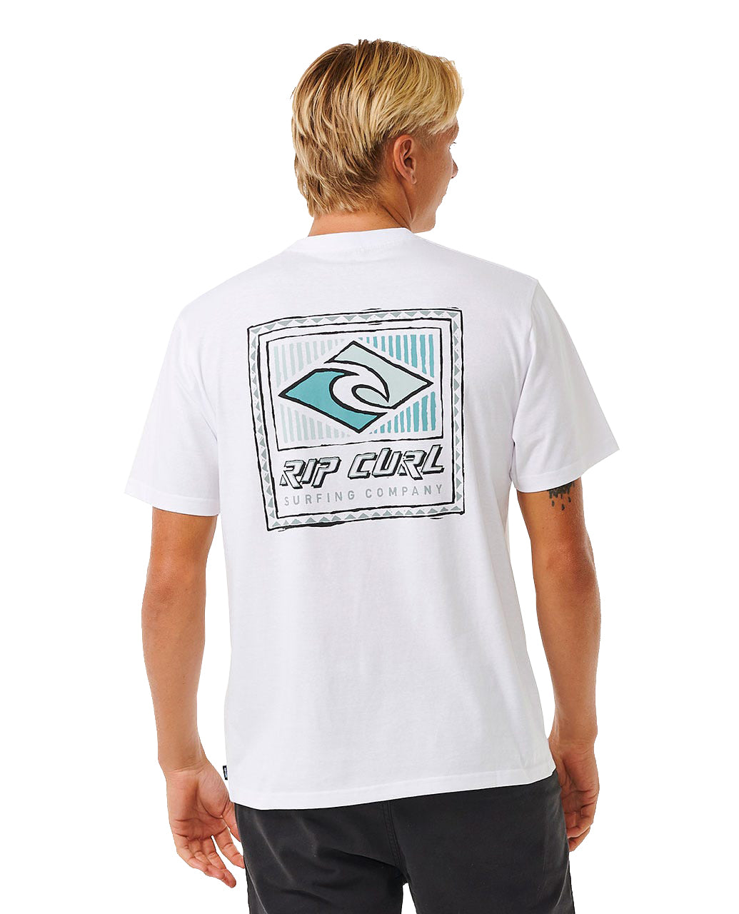 RIP CURL TRADITIONS TEE 1000-WHITE XL