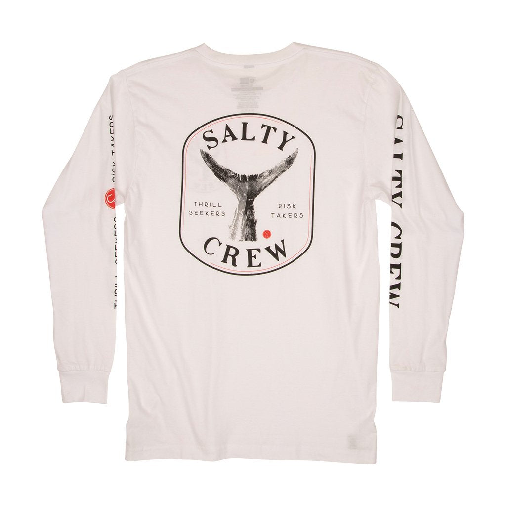 Salty Crew Fishstone Premium L/S Tee White M