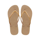 Havaianas Slim Flatform Sparkle Womens Sandal 3581-Rose Gold 9