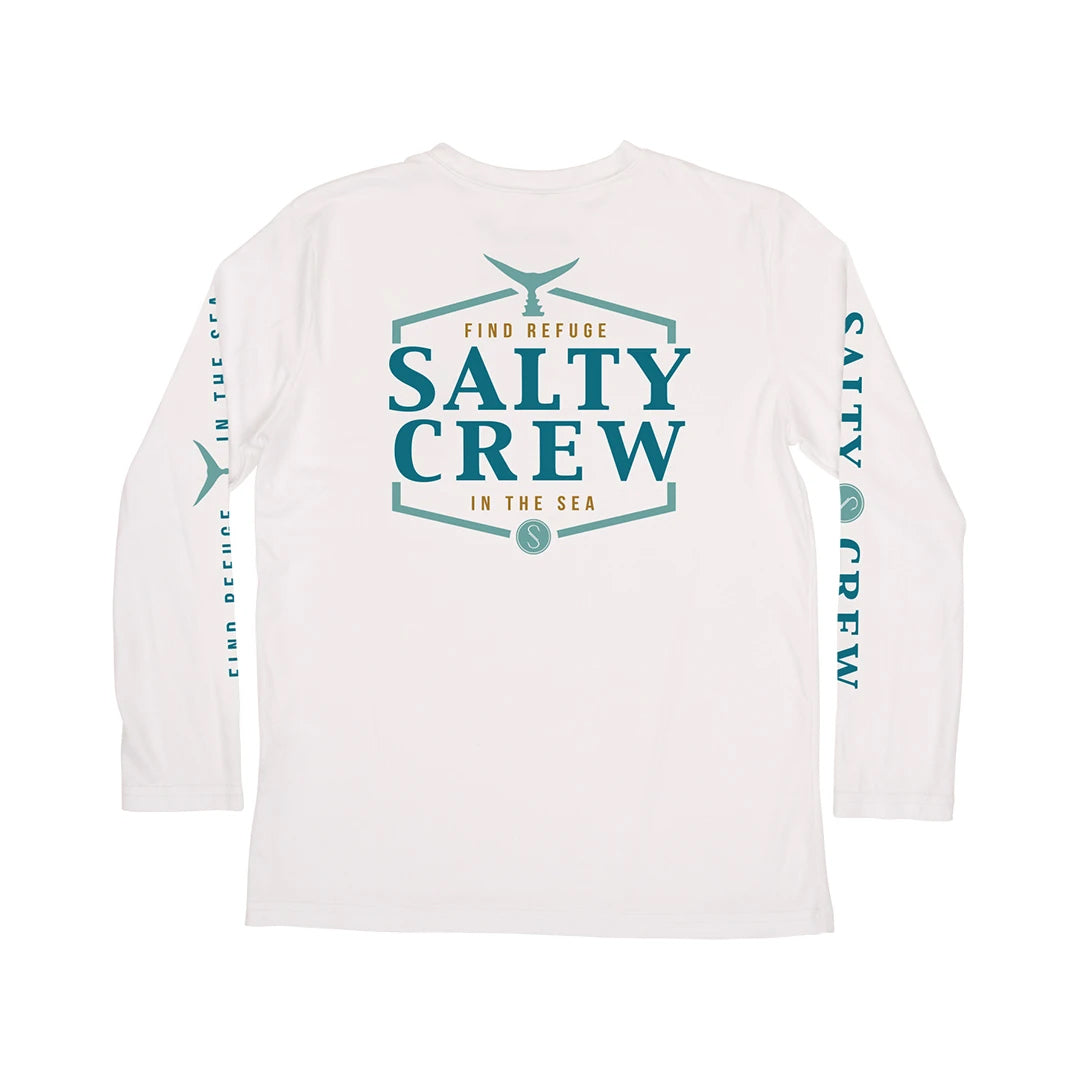 Salty Crew Skipjack LS Boys Tech Tee White L