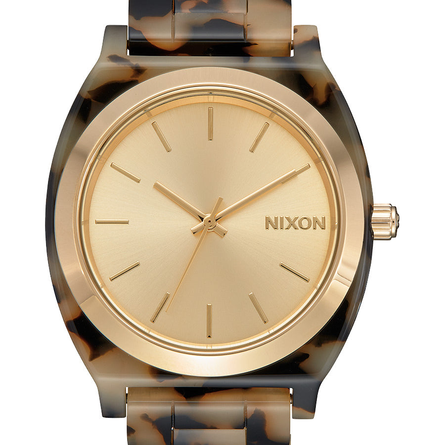 Nixon The Time Teller Acetate Watch Cream-Tortoise